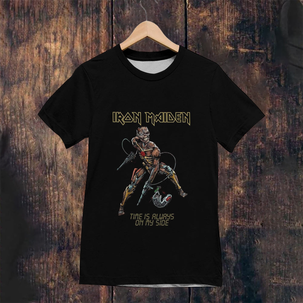 Heavy Metal Band Powerslave Print Vintage Short Sleeve T-Shirt13