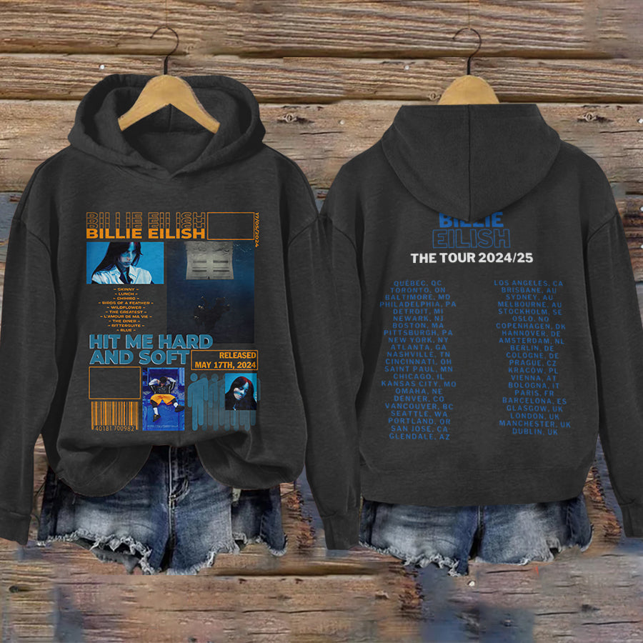 Vintage Tour 2024 Bl Music Inspired Art Hoodie