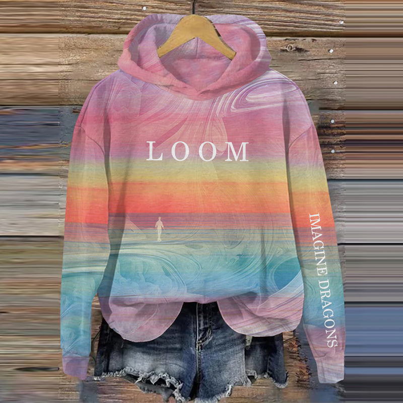 Vintage Loom World Tour Rock Music Inspired Casual Hoodie