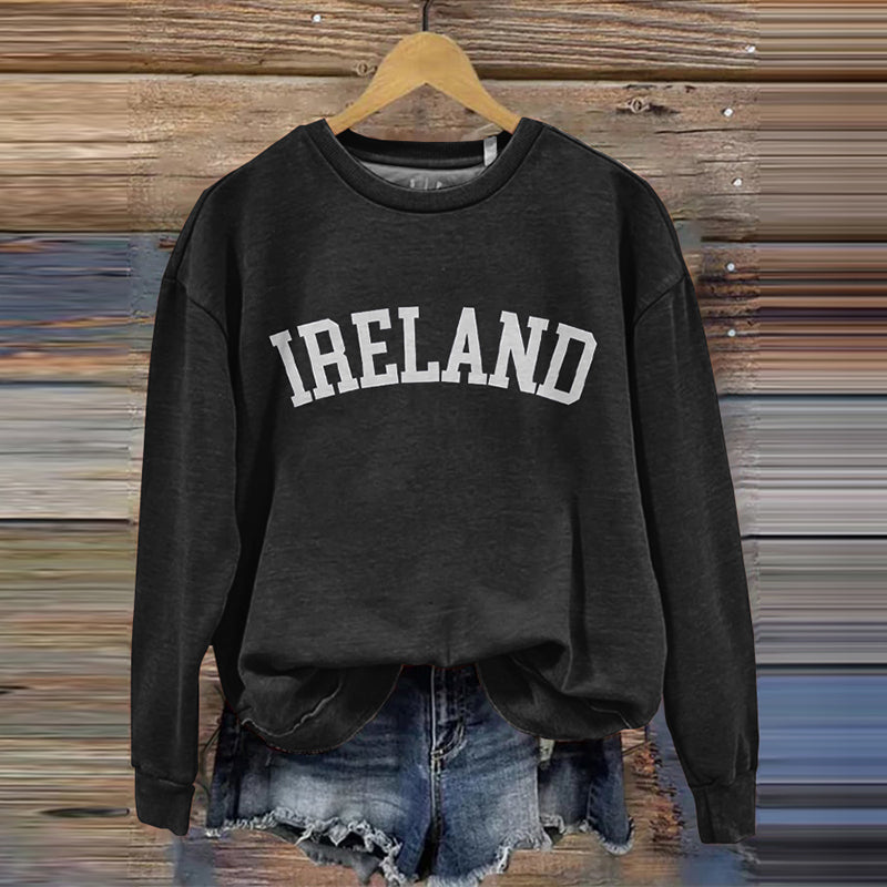 Ireland Art Pattern Vintage Cozy Sweatshirt