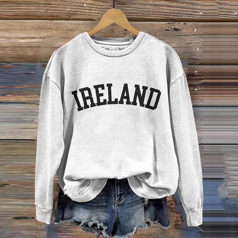 Ireland Art Pattern Vintage Cozy Sweatshirt