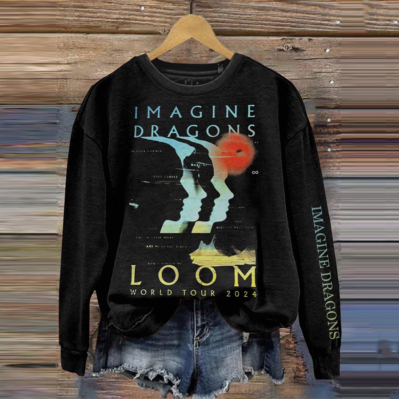 Rock Band Loom World Tour Inspired Cozy Sweatshirt