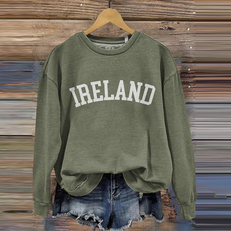 Ireland Art Pattern Vintage Cozy Sweatshirt