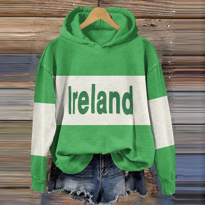 Vintage Ireland Art Patterns Casual Hoodie