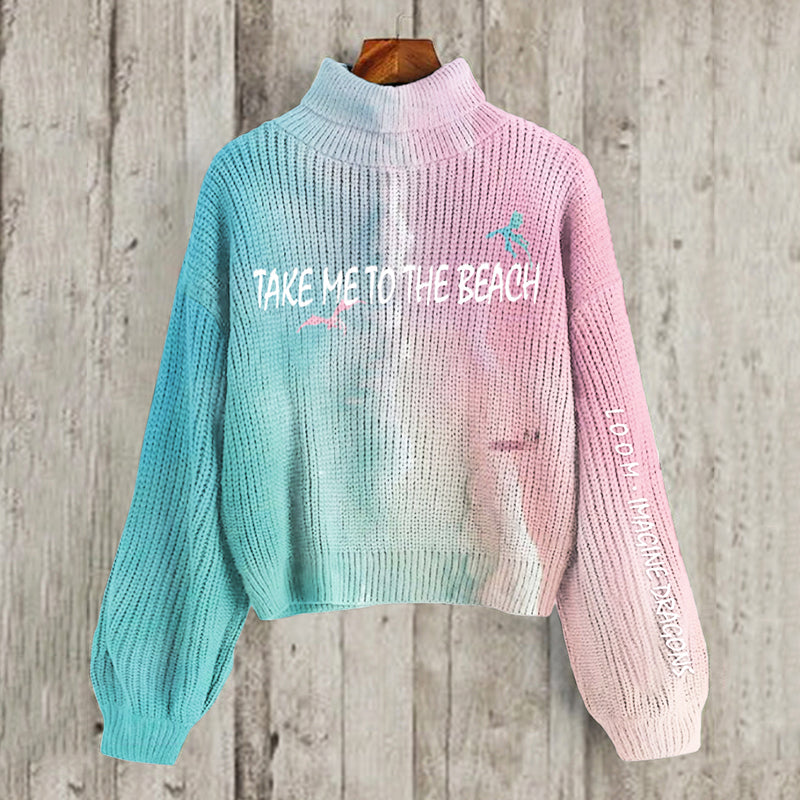 Imaginative Loom World Tour Take Me To The Beach Inspired Cozy Turtleneck Sweater