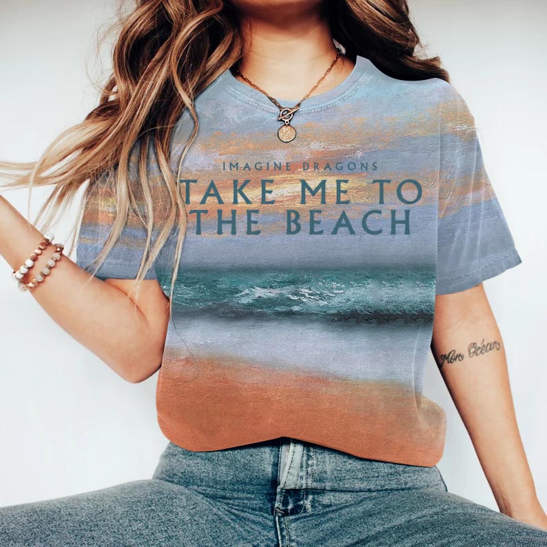 Take Me To The Beach Rock Band Loom Tour Inspired Cozy T-Shirt